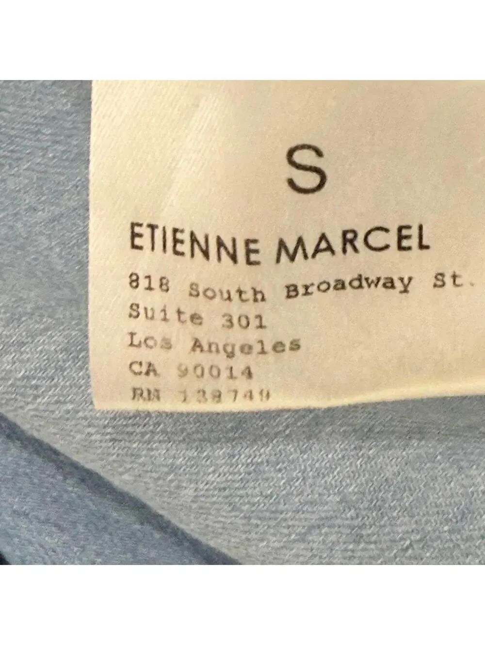 Etienne Marcel Jackie Denim Mini Dress Snap Button Chambray Blue Women's Small - Picture 8 of 9